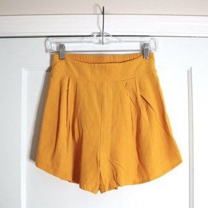 Addison x WeWoreWhat Golden High Rise Dress Shorts Size S